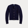 CABLE-KNIT WOOL-CASHMERE CARDIGAN 