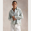 CROPPED BOXY CHAMBRAY SHIRT 