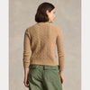 WOOL-CASHMERE CABLE TURTLENECK SWEATER 