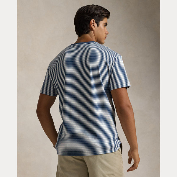 CLASSIC FIT STRIPED SOFT COTTON T-SHIRT 