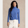 WOOL-CASHMERE CABLE TURTLENECK SWEATER 