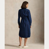 COTTON OXFORD BELTED SHIRTDRESS 