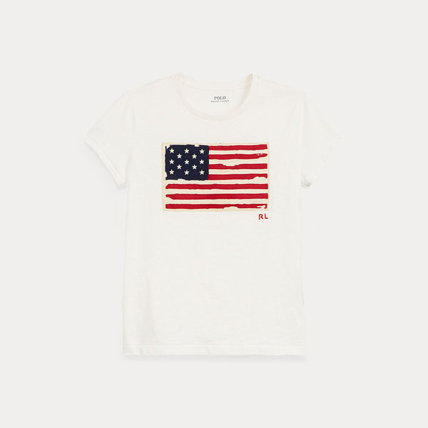 FLAG JERSEY GRAPHIC T-SHIRT 