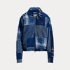 PATCHWORK COTTON-LINEN WINDBREAKER 