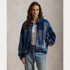 PATCHWORK COTTON-LINEN WINDBREAKER 