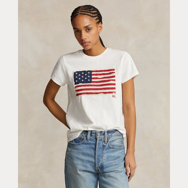 FLAG JERSEY GRAPHIC T-SHIRT 