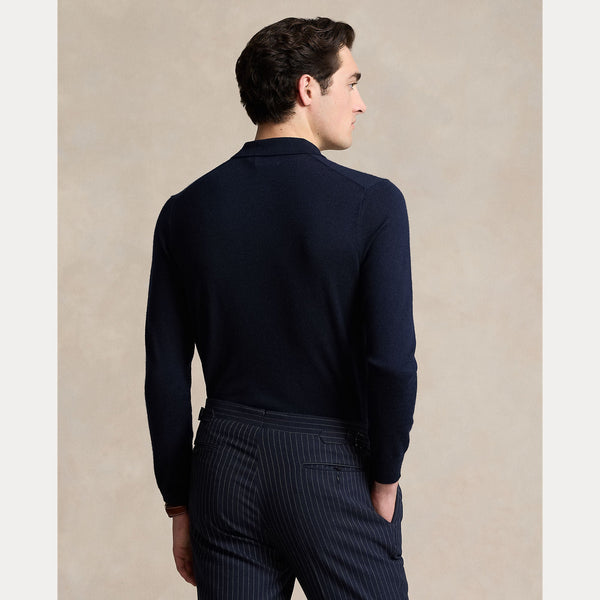 WOOL POLO-COLLAR SWEATER 