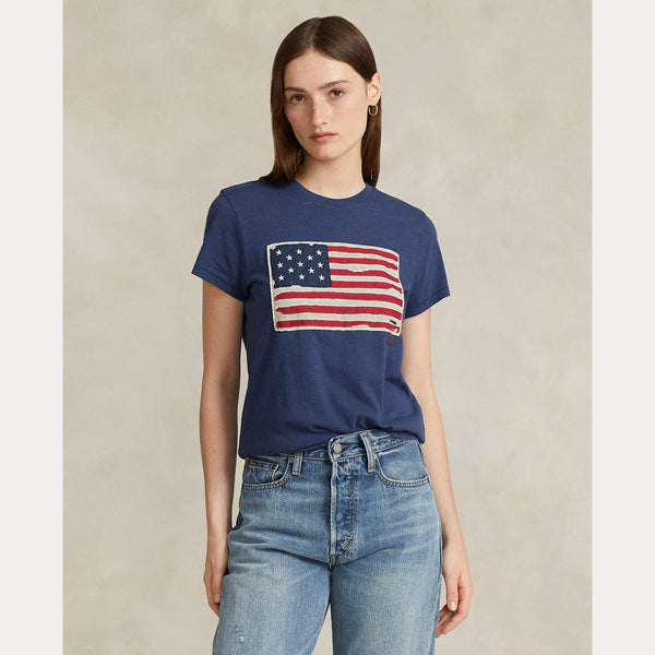 FLAG JERSEY GRAPHIC T-SHIRT 