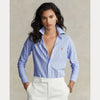 STRIPED KNIT OXFORD SHIRT 