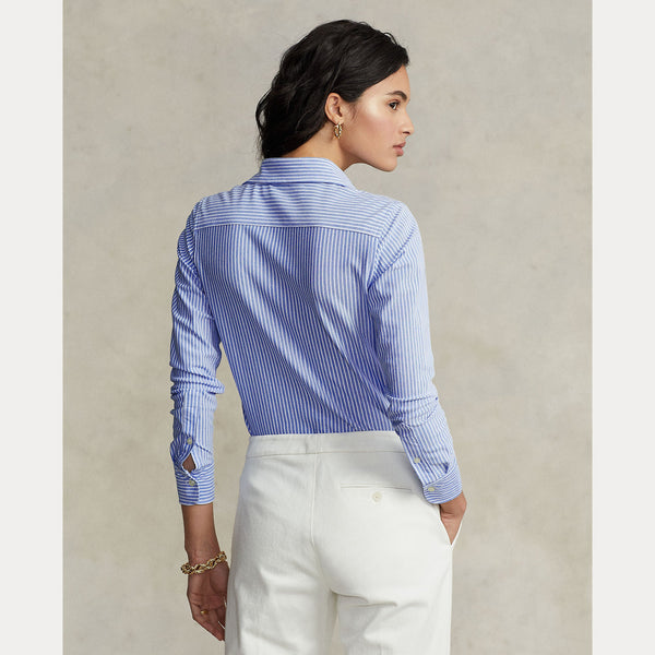 STRIPED KNIT OXFORD SHIRT 