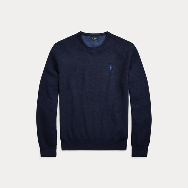 TEXTURED COTTON CREWNECK SWEATER 