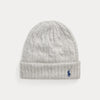 CABLE-KNIT WOOL-CASHMERE BEANIE 