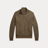 MESH-KNIT COTTON QUARTER-ZIP SWEATER 