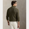 MESH-KNIT COTTON QUARTER-ZIP SWEATER 