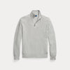 MESH-KNIT COTTON QUARTER-ZIP SWEATER 