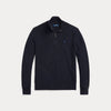 MESH-KNIT COTTON QUARTER-ZIP SWEATER 