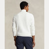 MESH-KNIT COTTON QUARTER-ZIP SWEATER 