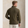 MESH-KNIT COTTON FULL-ZIP SWEATER 