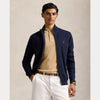 MESH-KNIT COTTON FULL-ZIP SWEATER 