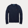 CABLE-KNIT COTTON SWEATER 