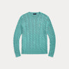 CABLE-KNIT COTTON SWEATER 