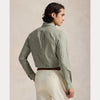 CUSTOM FIT GINGHAM STRETCH POPLIN SHIRT 