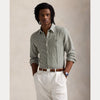 CUSTOM FIT STRIPED LINEN SHIRT 