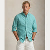 CUSTOM FIT GARMENT-DYED OXFORD SHIRT 