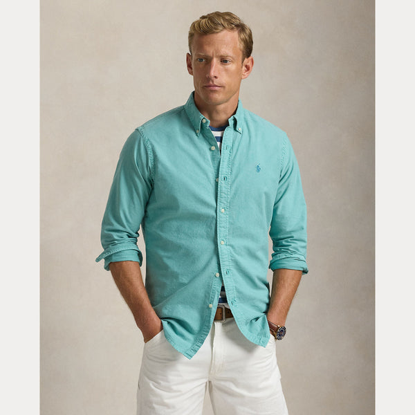 CUSTOM FIT GARMENT-DYED OXFORD SHIRT 
