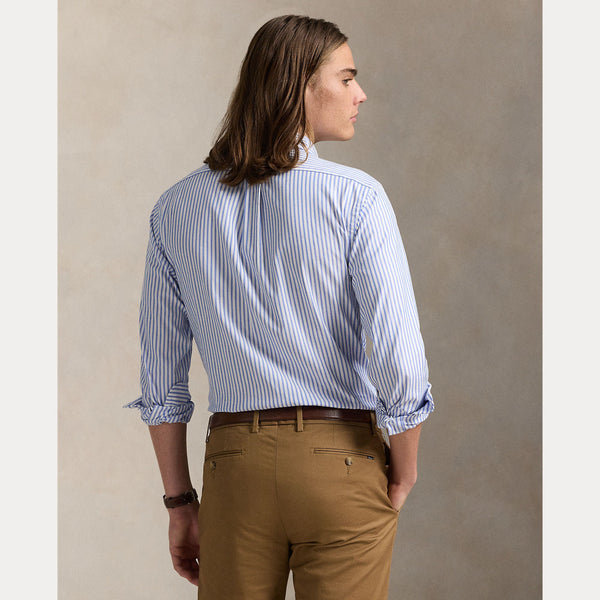CUSTOM FIT STRIPED STRETCH OXFORD SHIRT 