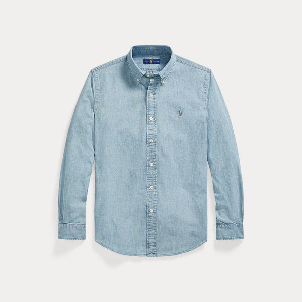 CUSTOM FIT CHAMBRAY SHIRT 