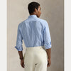 CUSTOM FIT STRIPED STRETCH POPLIN SHIRT 