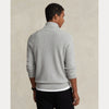 MESH-KNIT COTTON QUARTER-ZIP SWEATER 