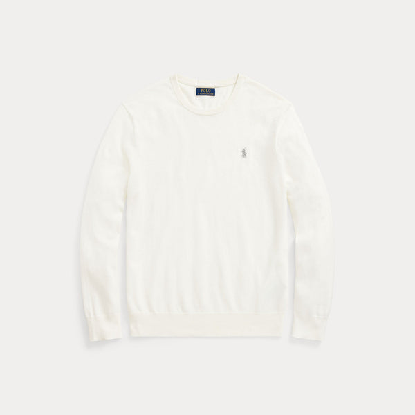 COTTON-CASHMERE CREWNECK SWEATER 