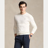 COTTON-CASHMERE CREWNECK SWEATER 