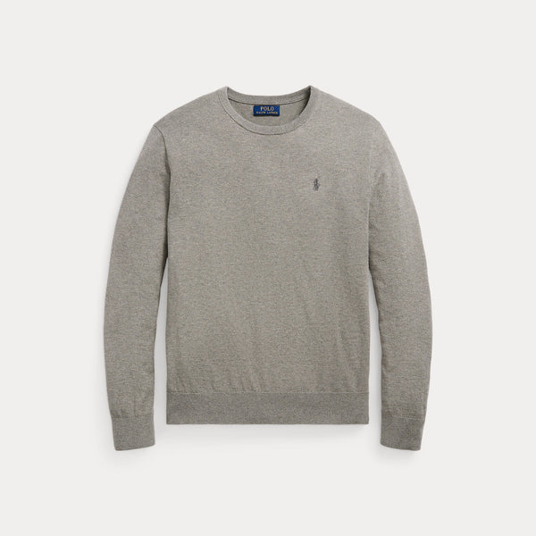 COTTON-CASHMERE CREWNECK SWEATER 