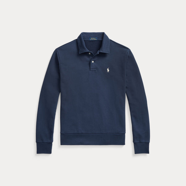 LOOPBACK FLEECE COLLARED SWEATSHIRT 