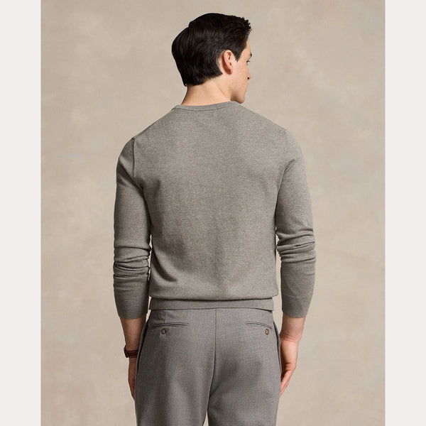 COTTON-CASHMERE CREWNECK SWEATER 